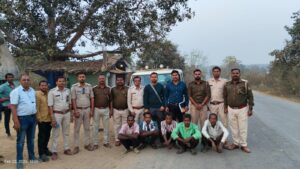 सांभर का शिकार कर मांस का बिक्री