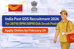 India Post GDS Recruitment 2026: 28,740 पदों के लिए आवेदन की अंतिम तिथि नजदीक, 14 फरवरी तक करें रजिस्ट्रेशन