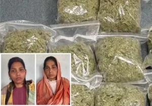 लग्जरी यात्री बस से गांजा तस्करी, 2 महिला तस्कर गिरफ्तार