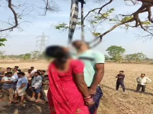एक ही पेड़ से लटकी मिली शादीशुदा महिला और युवक की लाश
