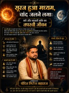 “सूरज हुआ मध्यम, चांद जलने लगा: छठे और बारहवें शनि का तपस्वी जीवन” -आचार्य पं. गिरीश पाण्डेय