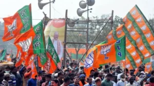 CG BJP PROTEST : राहुल गांधी के विरोध में कांग्रेस दफ्तर घेरने निकले भाजपाई