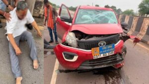 सड़क हादसे में घायल हुए आप के कार्यकारी प्रदेश अध्यक्ष अभिषेक मिश्रा, अस्पताल में इलाज जारी
